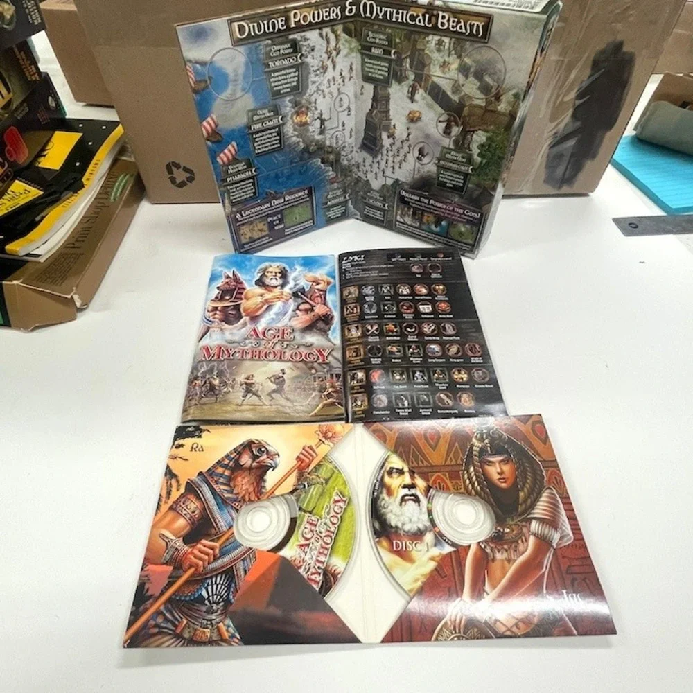 Age of Mythology PC Big Box 2002 Microsoft Ensemble Studios Complete RTS Game